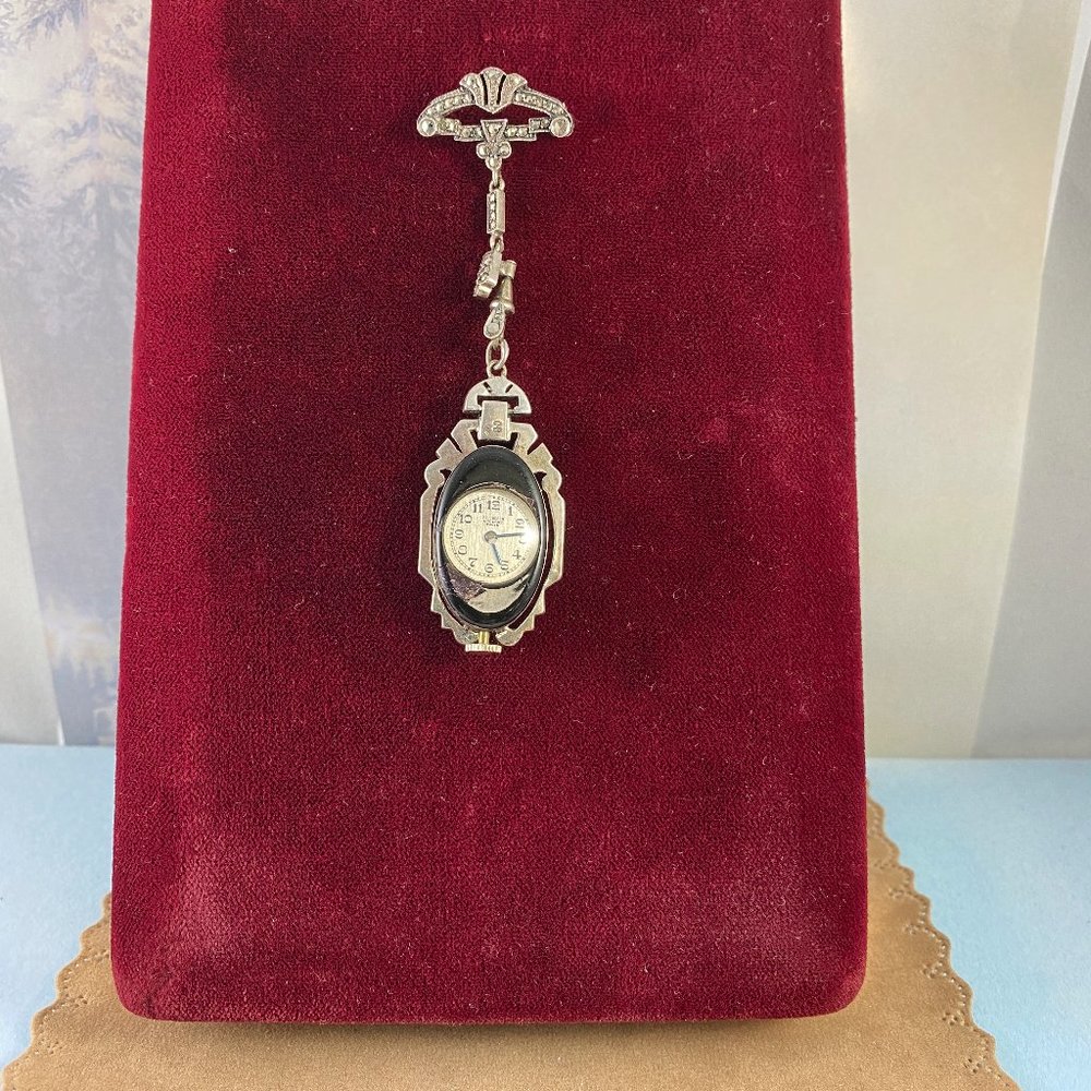 Fabulous Antique 1920’s Bucherer Ladies Pendant Brooch and Watch - Picture 10 of 10